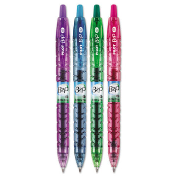 Pilot® B2p Bottle-2-pen Recycled Gel Pen, Retractable, Fine 0.7 Mm, Assorted Ink And Barrel Colors, 4-pack freeshipping - TVN Wholesale
